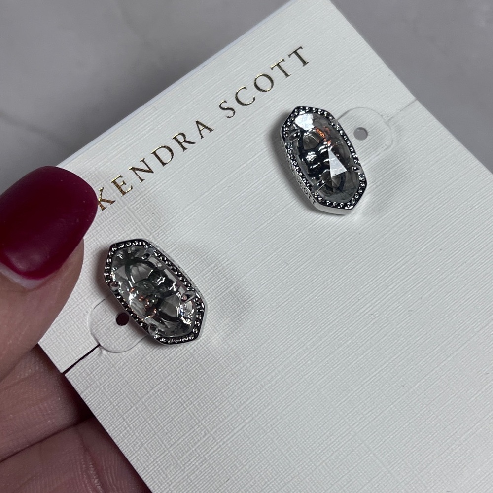 Kendra Scott Silver Crystal Earrings